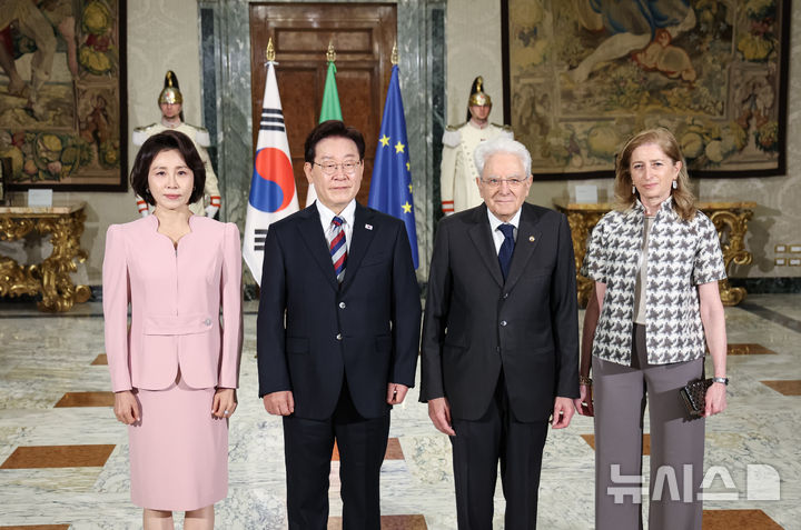 김혜경 여사, 이탈리아 대통령 영애와 친교 '양국 문화예술 협력 논의' [뉴시스Pic]