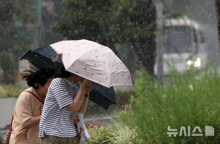 전북 진안 호우주의보 발령…시간당 30㎜ 강한 소나기 내려