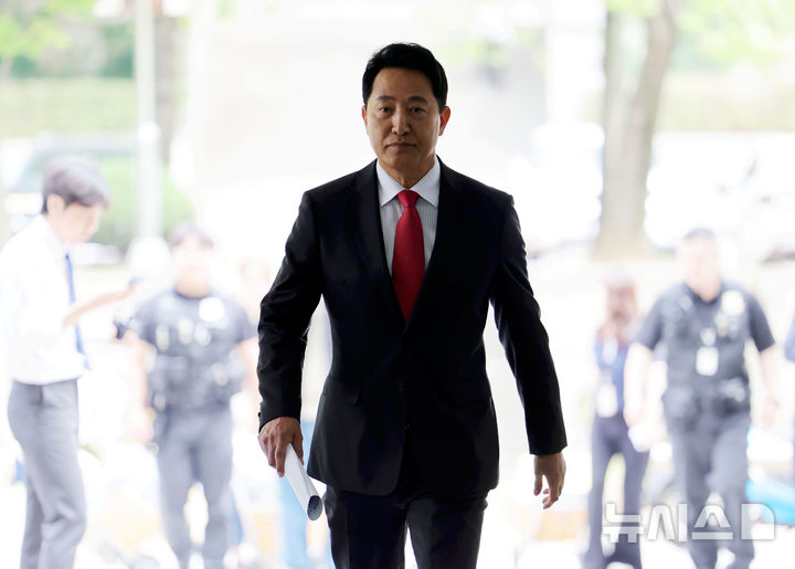 '여론조사비 대납 의혹' 결심 공판 앞둔 오세훈 "진실의 시간 다가오고 있어" [뉴시스Pic]