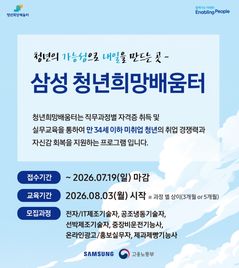 삼성, 정부 'K-뉴딜 아카데미' 동참…비수도권 청년 1000명 직무교육