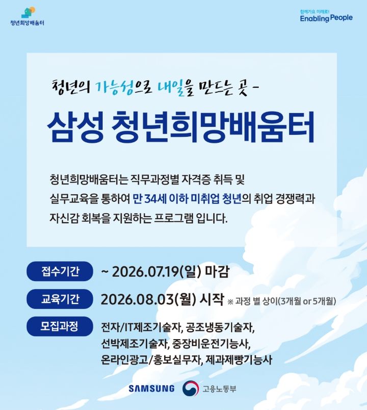 삼성, 정부 'K-뉴딜 아카데미' 동참…비수도권 청년 1000명 직무교육