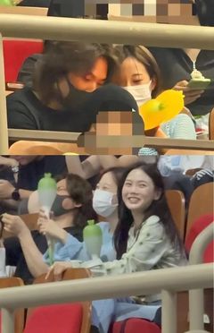 '얼굴 맞댄' 대성·허영지…콘서트 현장 포착에 팬들 술렁