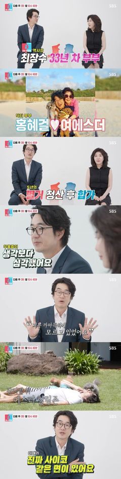 홍혜걸·여에스더, 5년 별거 끝…"아내 우울증 생각보다 심각"
