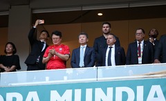 남아공전 보는 정몽규 대한축구협회장