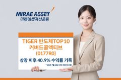 미래에셋 'TIGER 반도체TOP10커버드콜액티브', 상장 후 수익률 40.9%