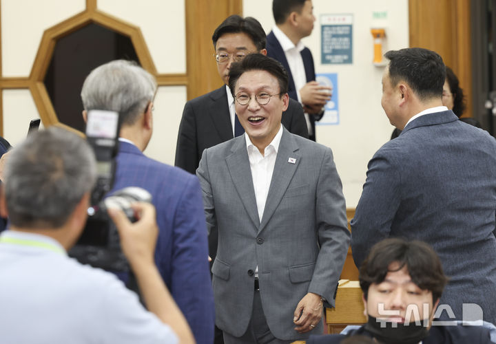 김민석 "메가프로젝트, 전대 이후 당대표가 맡아야" [뉴시스Pic]