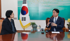 조 의장 "3대 메가 프로젝트 적극 협력" 韓총리 "입법 지원 매우 중요"