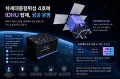 루미르 "IDHU 탑재 차세대중형위성 4호 발사 성공"