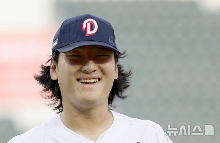 밝은 표정의 곽빈