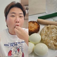 '홍현희 시매부' 천뚱, 살 빼고 달라진 식단 인증