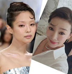 김원희, 제니 '멧 갈라' 헤어 도전 "미안, 내가 죄인"