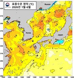 우리 바다 상반기 표층 수온 15.34도…'역대 최고'
