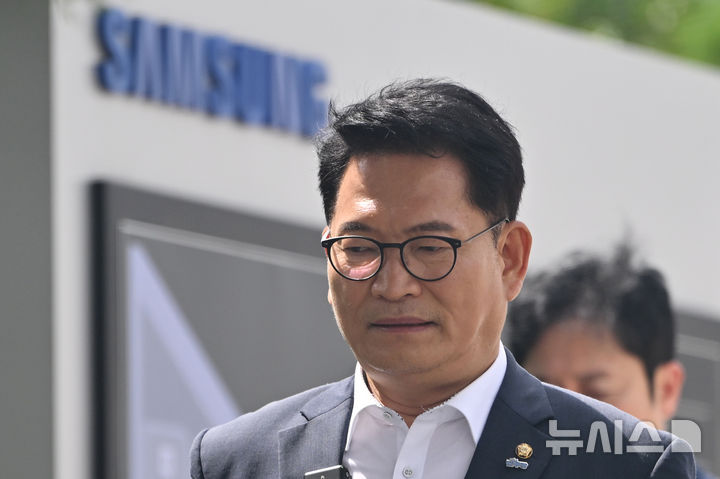 삼성 광주 사업장 둘러본 송영길