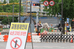 붕괴 사고 46일 만…서소문 건널목 11일부터 통행 재개