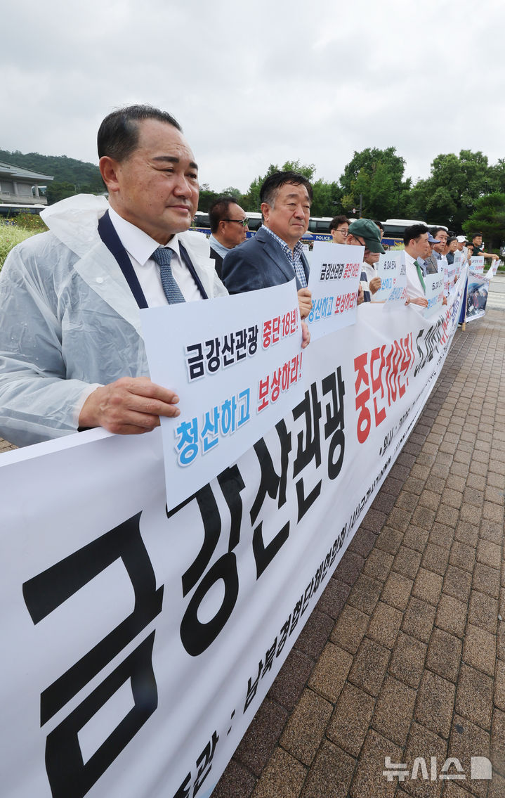 금강산관광 중단18년 남북경협 청산 촉구 기자회견