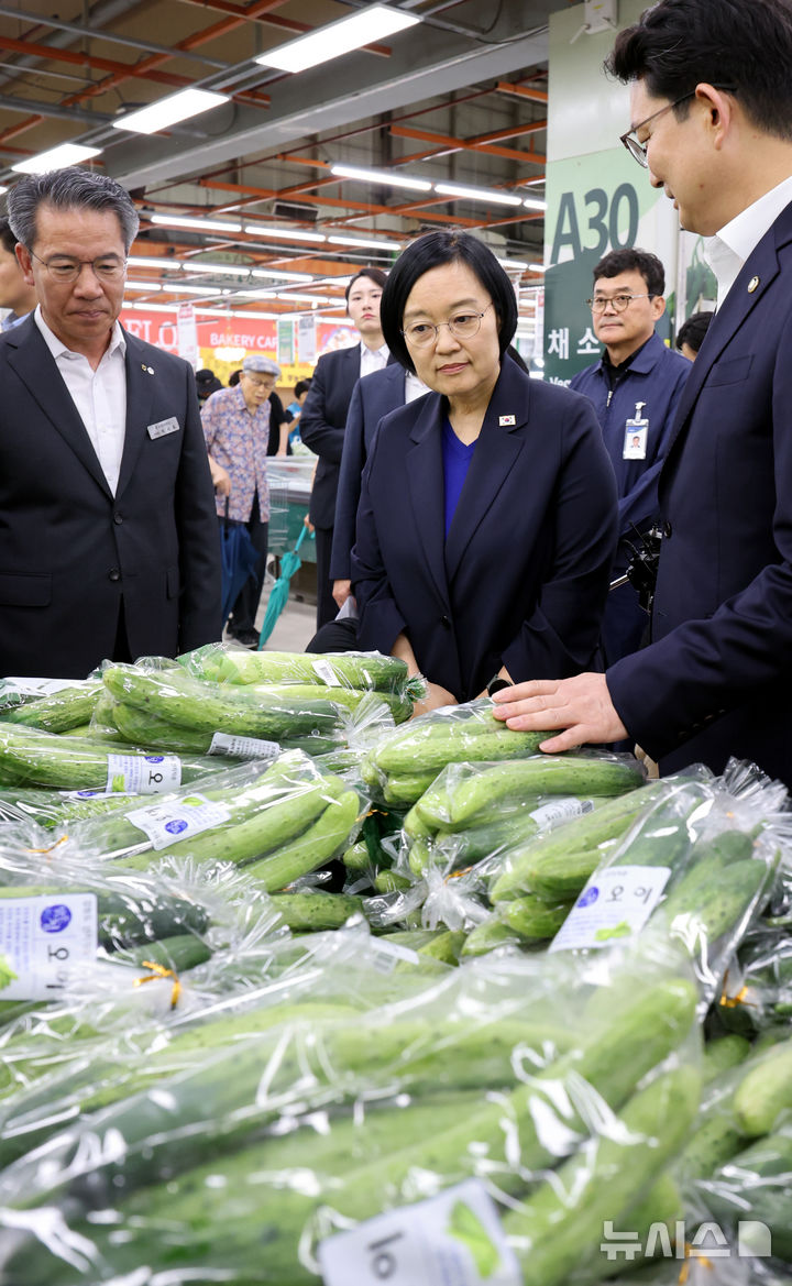 한성숙 총리, 물가 현장점검