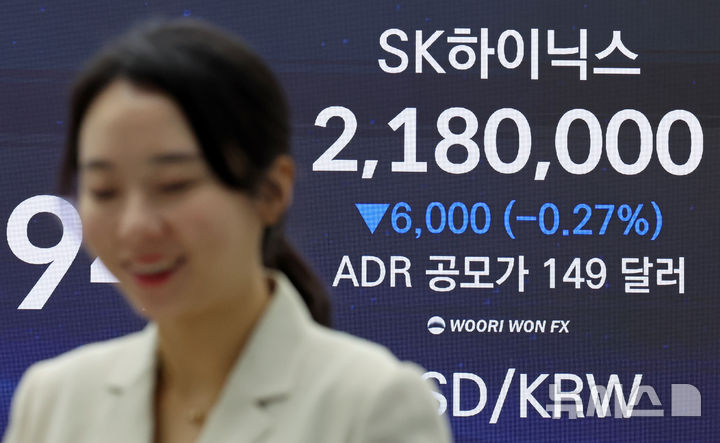 SK하이닉스 ADR 공모가격 주당 149달러 확정, 종가 약보합