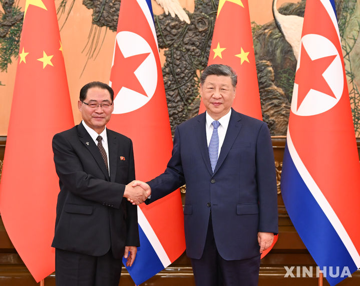 北 박태성 총리, 시진핑 예방…中서열 3위 자오러지 회동도
