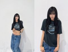 에스파 지젤 뼈말라 복근에 배꼽 피어싱까지…"생각보다 안 아팠다"