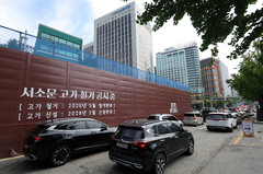서소문 고가차도 철거 완료…오늘부터 차량 통행 재개