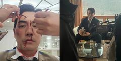 '김부장' 빌런 주상욱, 피범벅 얼굴 공개