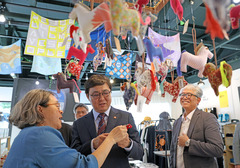 제주올레 여행자센터 방문한 최휘영 장관