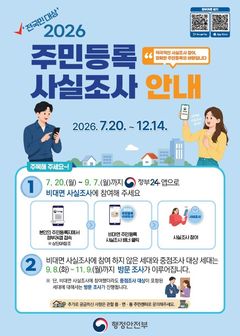 주민등록 비대면 사실조사, 7일 24시로 마감