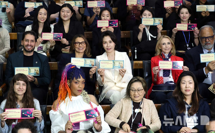 김혜경 여사, "두 나라 우정, 문화예술로 깊어지길" [뉴시스Pic]