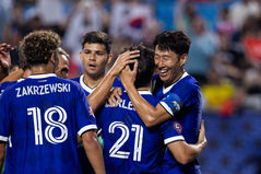 MLS 올스타전 득점 환호하는 손흥민