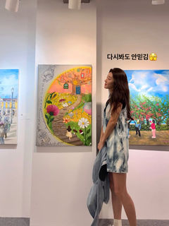 화가 된 박한별 "첫 도전에 인사동 전시, 파리 초대까지"