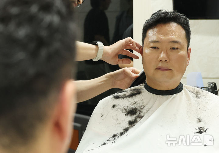 논산훈련소 입소 앞둔 천하람 개혁신당 원내대표 [뉴시스Pic]