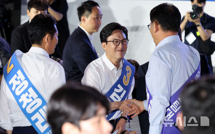 김민석, 서울·경기 선두… 내일 최종결과 발표[뉴시스Pic]