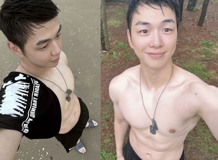강다니엘, 과감한 '상탈'…여전한 댕댕미