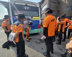 경기 광명소방서, 전기버스 화재 특화 소방훈련