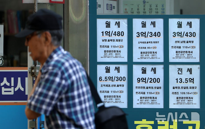 치솟는 전셋값에 월세로…세입자 부담 가중