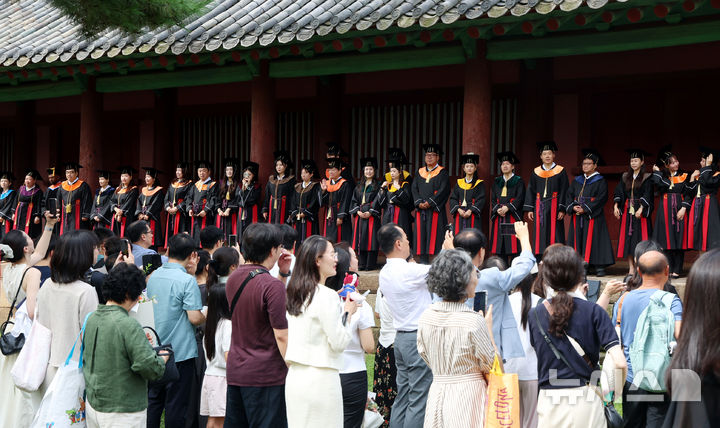 성균관대학교 여름 학위수여식 성균관 문묘고유례