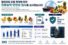 경기도, 유통 열대과일 129건 잔류농약 검사…모두 '적합'