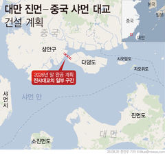 中, 본토-대만 진먼도 다리로 연결하나…연말까지 일부 구간 완공 계획