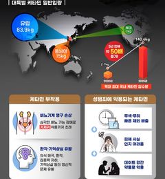 국정원, 클럽마약 '케타민' 침투 경고…"지난해 압수량 5년 만에 50배 증가"