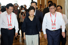 "박근혜, 장동혁·정점식에 '부모끼리 얘기 다를 수 있지만 잘되기 위한 것'"