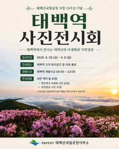 '태백산국립공원 지정 10주년' 사진잔시회…"작품 41점"