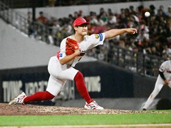 7회 초 역투하는 KIA 곽도규