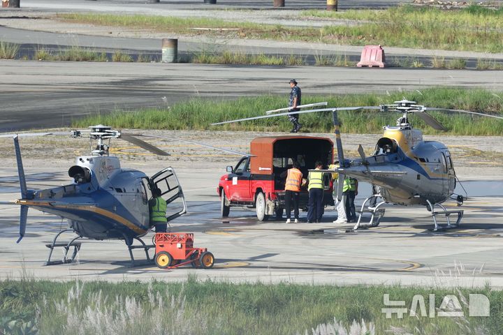 정부합동 신속대응팀, 오늘 헬기 2대 띄운다…드론도 검토 [뉴시스Pic]