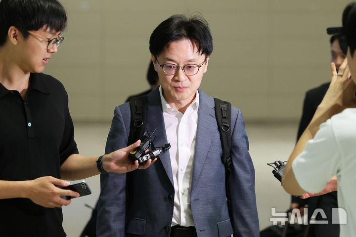 다시 방미길 오른 김정관 장관, "러트닉과 대미투자 계속 논의 중" [뉴시스Pic]
