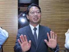취재 자제 요청하는 김승원 법무부 장관 후보자
