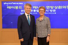 민형배 시장, 캐나다 가네 상원의장 접견…"문화·민주 교류"