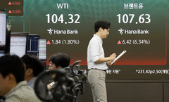 국제유가, 6%대 급등…브렌트유·WTI 100달러 돌파