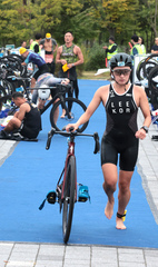 40Km 사이클 준비하는 선수들