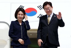 멕시코 국빈방문 마친 이재명 대통령 부부