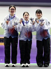 한국 사격, 여자 25m 권총 단체 銀…봉서린 결선 8위(종합)(나고야AG)